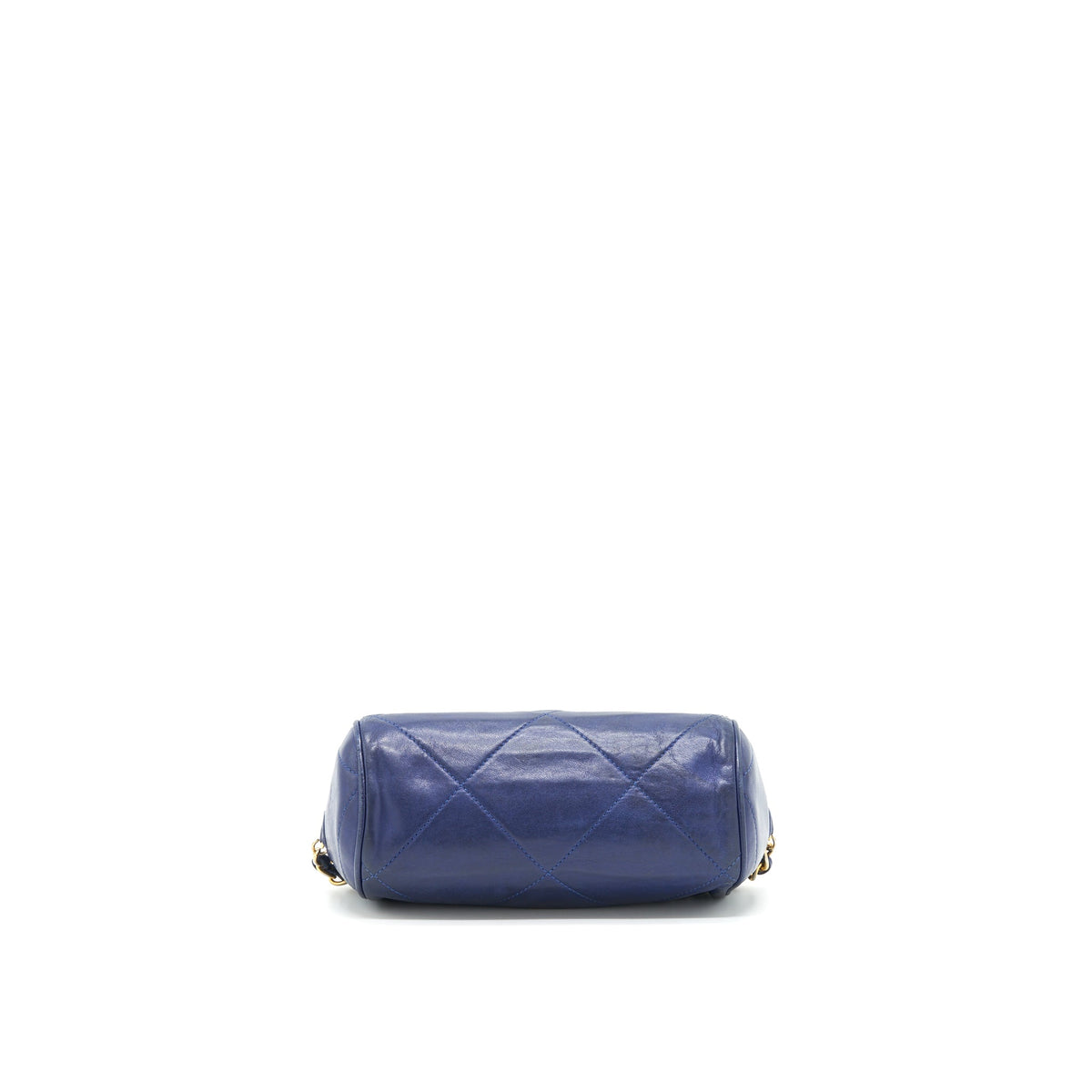 Chanel Vintage Barrel Bag Lambskin Navy GHW