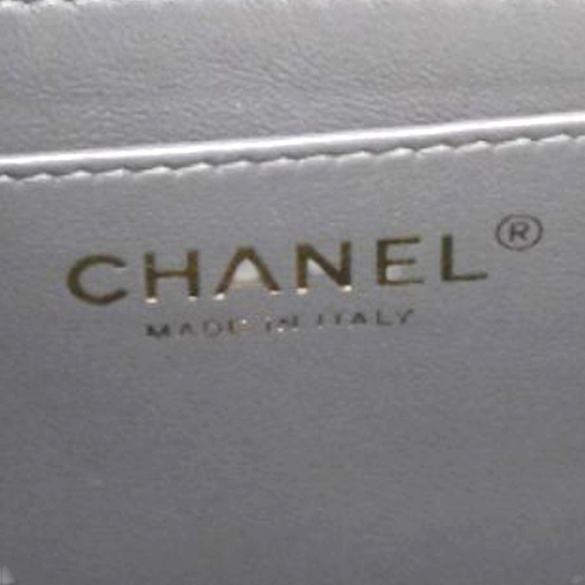 Chanel Quilted Dark Grey Lambskin Square Mini Classic Flap
