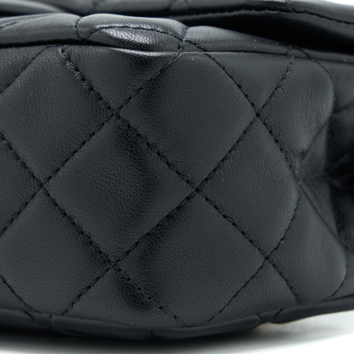 Chanel Pearl Crush Mini Rectangular Lambskin Black Brushed GHW (Microchip)
