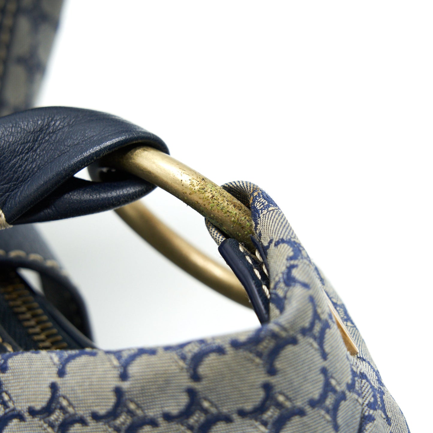 Celine Vintage Canvas Shoulder Bag