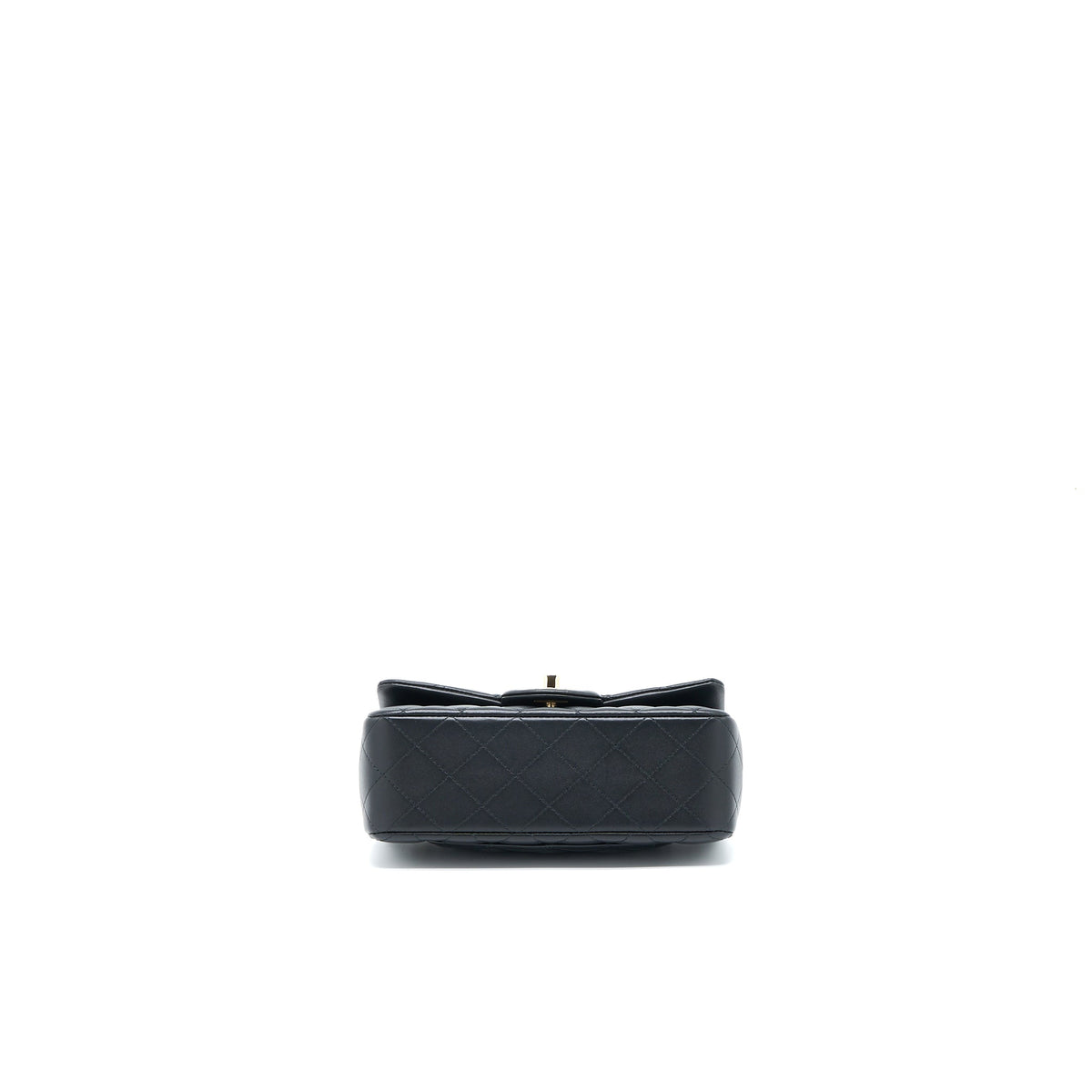 Chanel Top Handle Mini Rectangular Flap Bag Lambskin Black LGHW (Microchip)