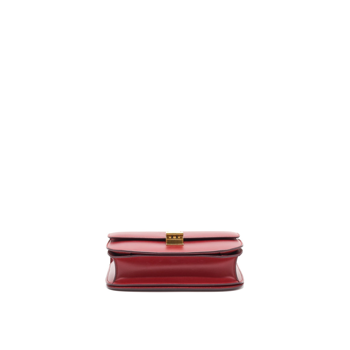 Celine Medium Classic Box Bag red GHW