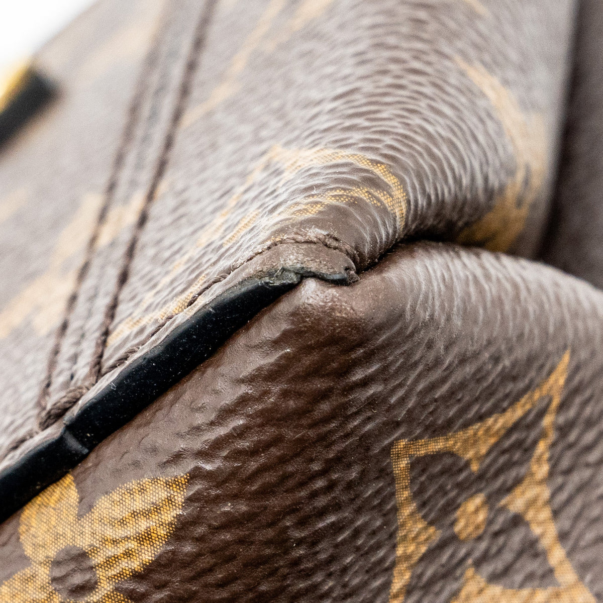 Louis Vuitton top handle flap bag monogram canvas / calfskin black GHW
