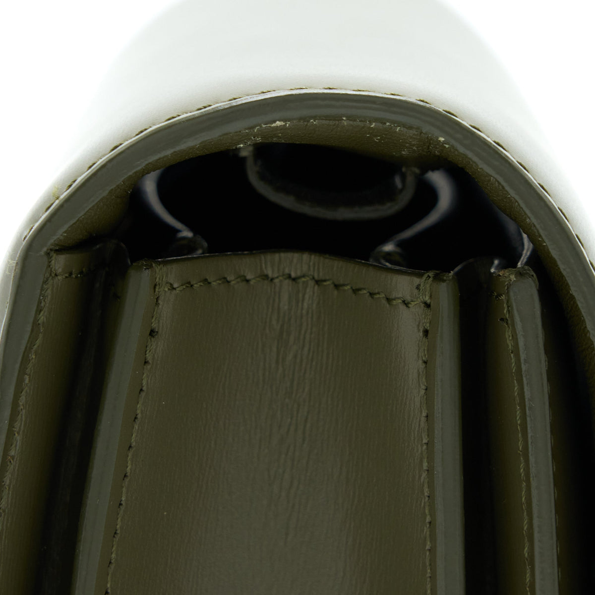 Celine Small Classic Bag Box Calfskin Army Green GHW