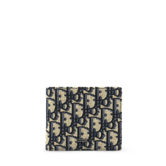 Dior Oblique Compact Wallet Black