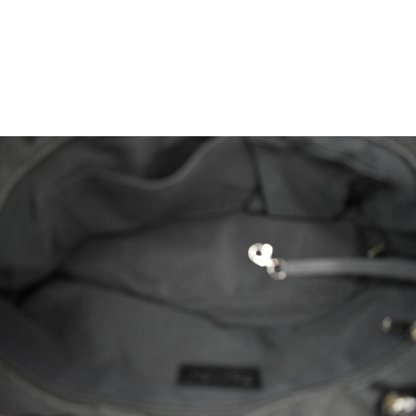 CHANEL Quilted Caviar Leather Shopping Tote Bag Dark Grey