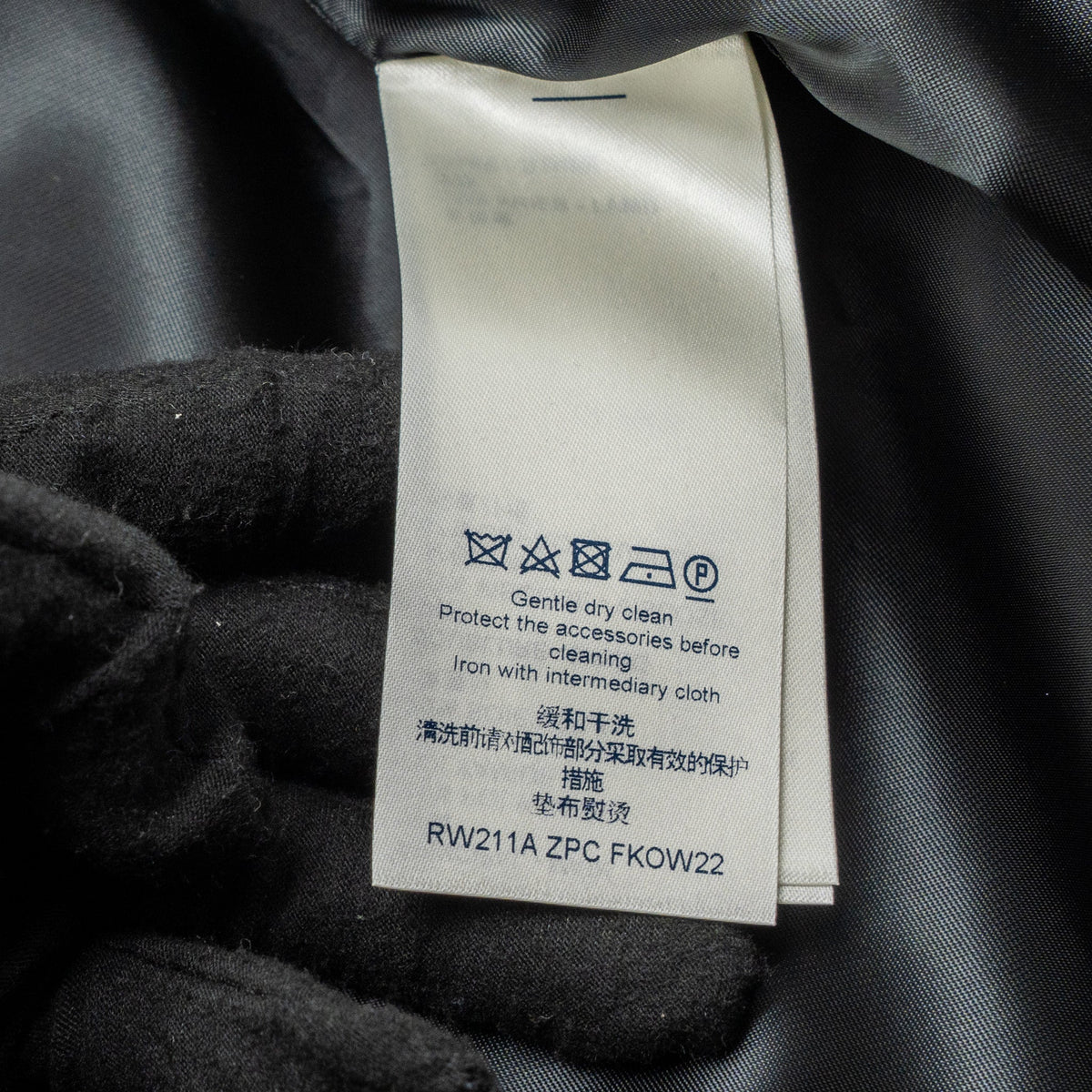 Louis Vuitton size 38 monogram since 1854 hooded silk parka polyamide/silk black/white