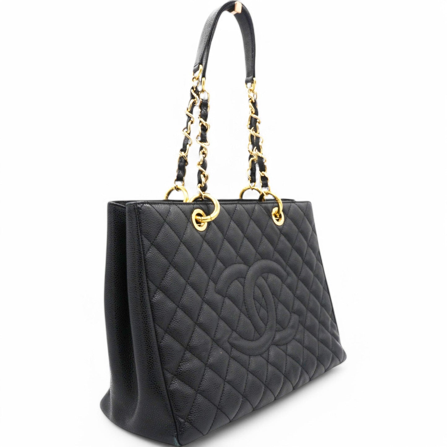 Chanel Caviar Quilted Grand Shopping Tote GST Black