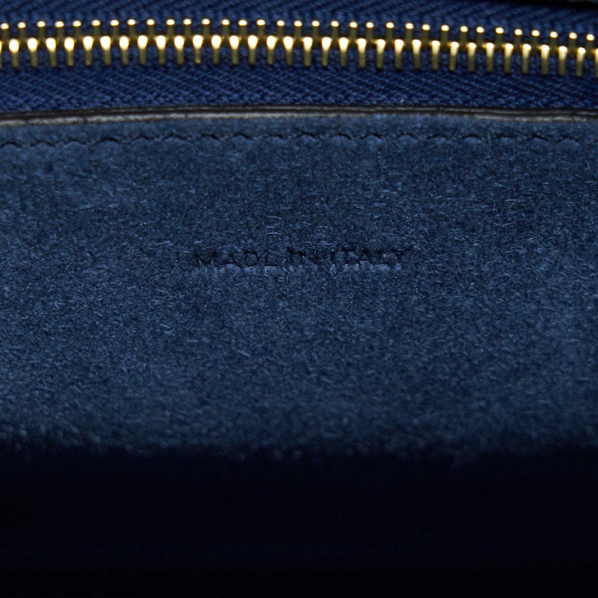 Celine Sangle Bucket Bag Navy GHW new logo