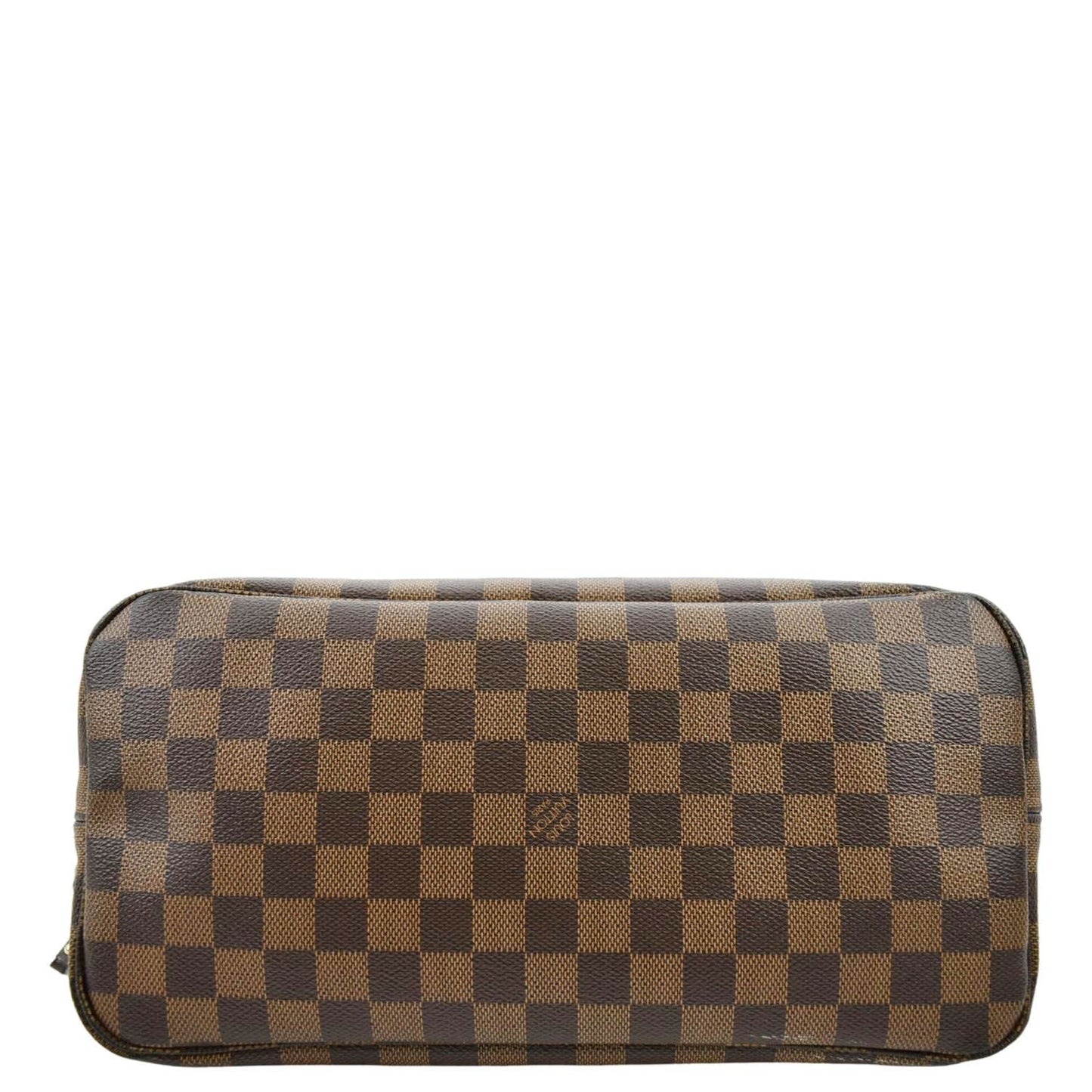 LOUIS VUITTON Neverfull MM Damier Ebene Tote Bag Brown