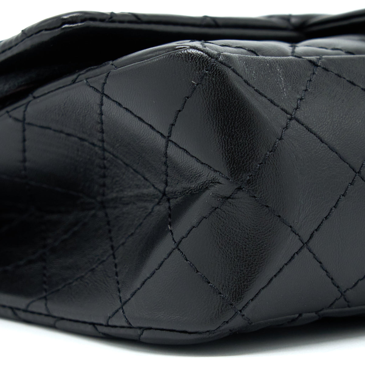 Chanel Small 2.55 Reissue Flap Bag Aged Calfskin Black Brushed GHW