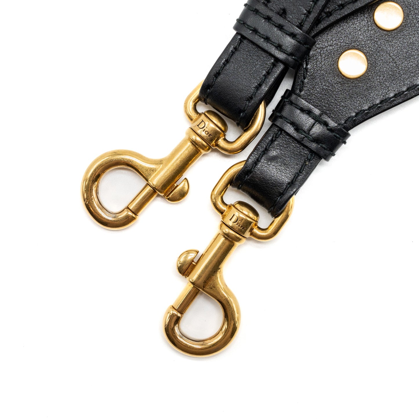 DIOR Shoulder Strap Oblique Canvas Black/Navy GHW