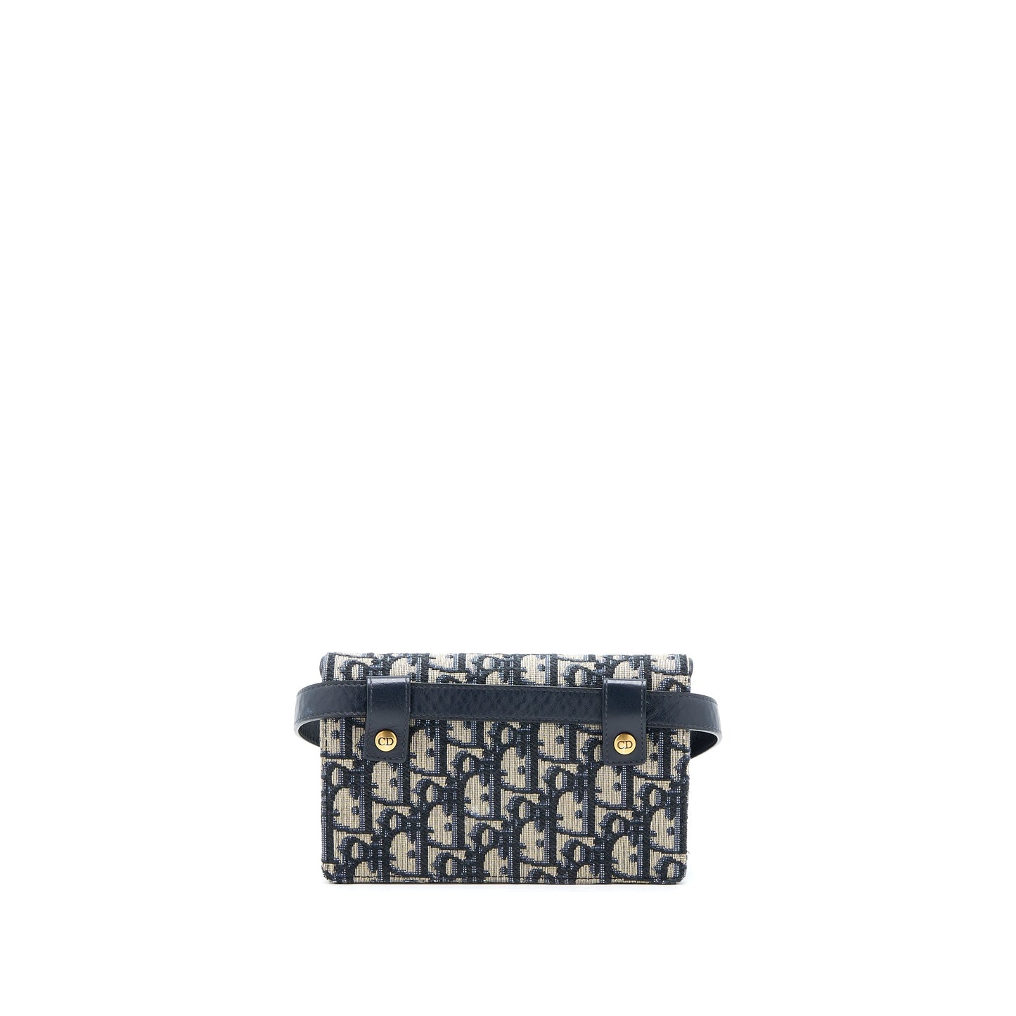 Dior Saddle Belt Pouch Blue Oblique Jacquard GHW