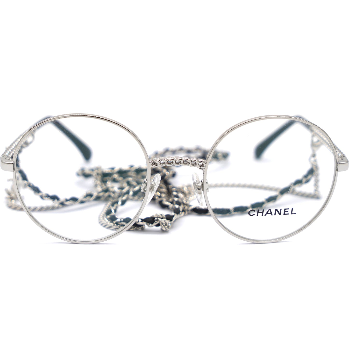 Chanel Round Eye Glasses 2186 Silver