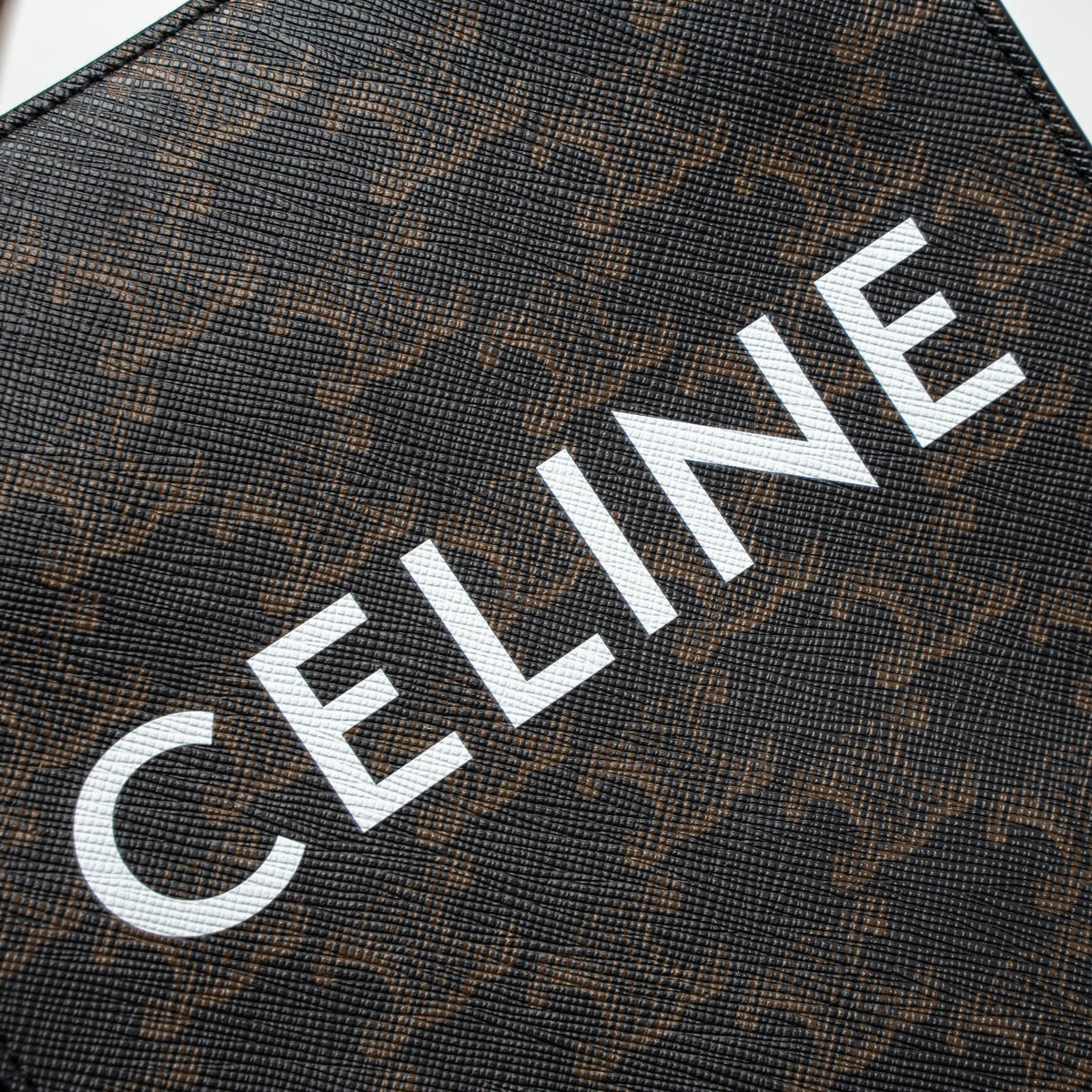 Celine Mini Vertical Cabas Triomphe Canvas Brown GHW