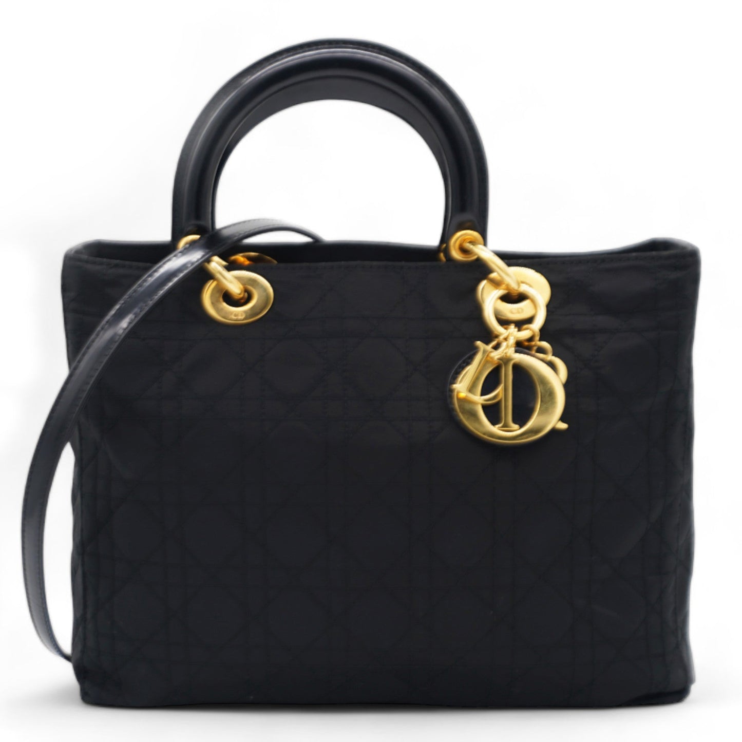 Dior Nylon Cannage Lady Dior Black