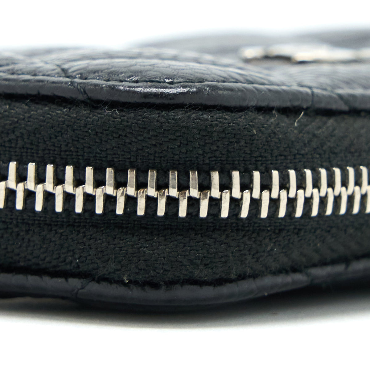 Chanel Small Zip  Holder Caviar Black SHW