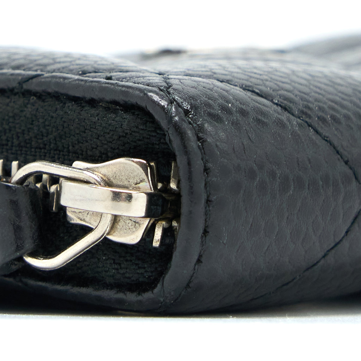 Chanel Small Zip  Holder Caviar Black SHW