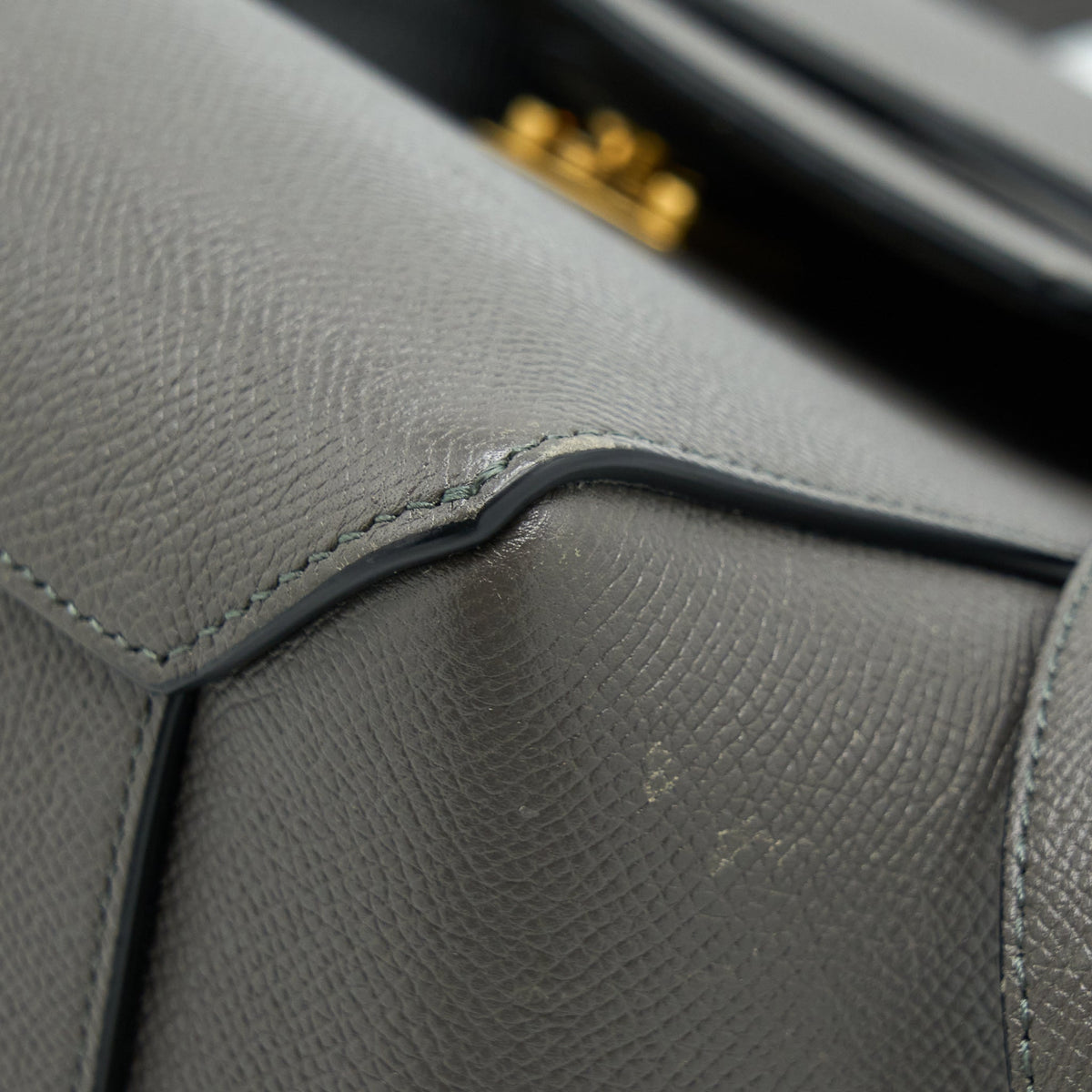 Celine Belt Bag Grained Calfskin Grey GHW