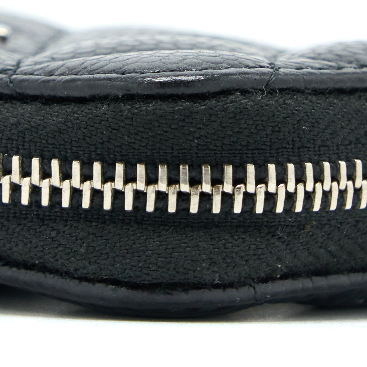 Chanel Small Zip  Holder Caviar Black SHW