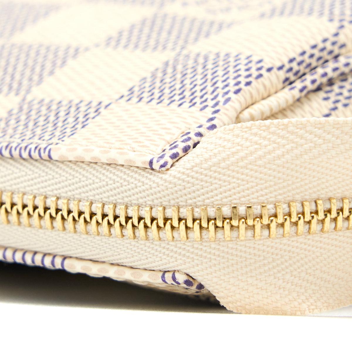 Louis Vuitton Pochette Accessories Damier Azur Canvas GHW (New Version)