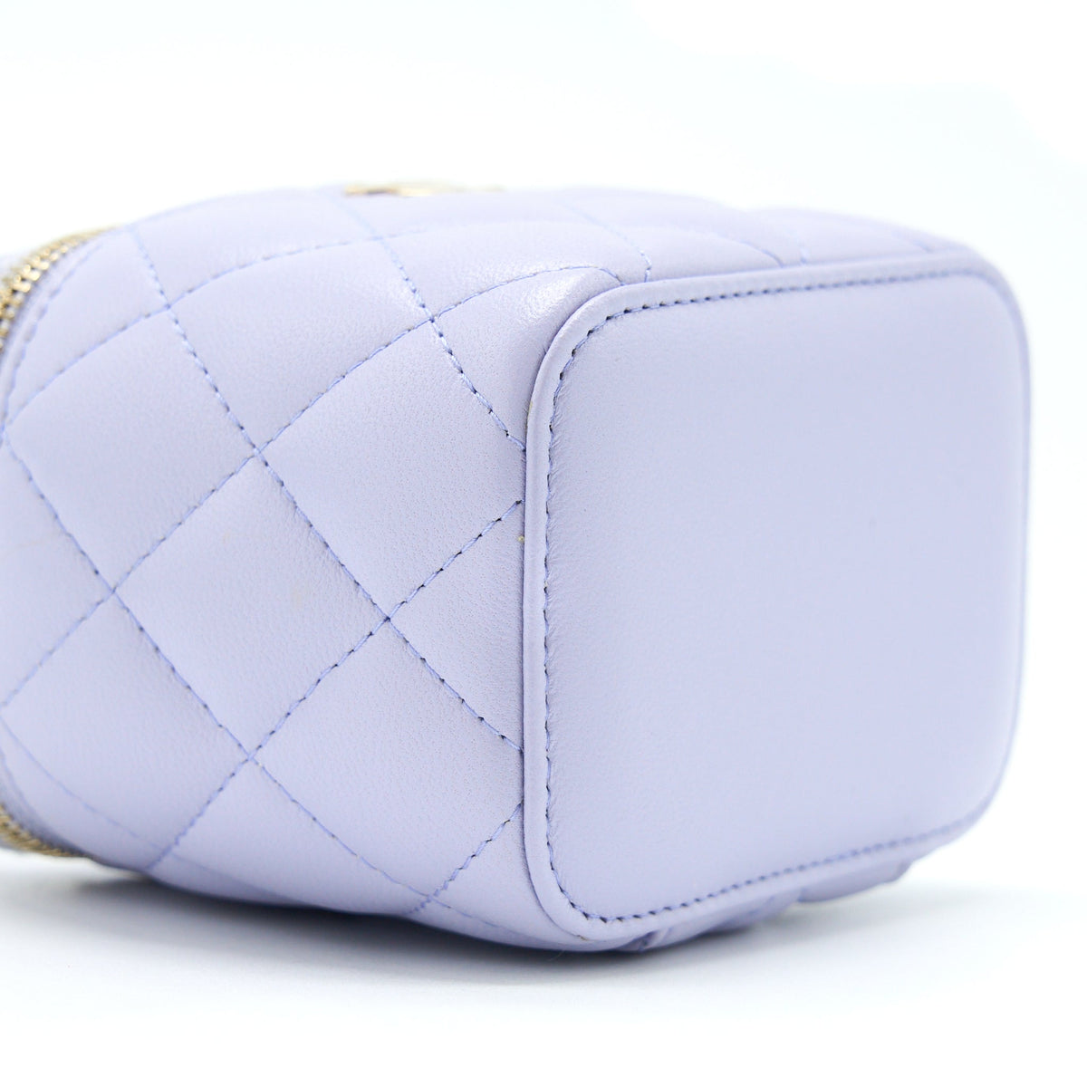 Chanel Top Handle Mini Vanity Case Light Purple LGHW