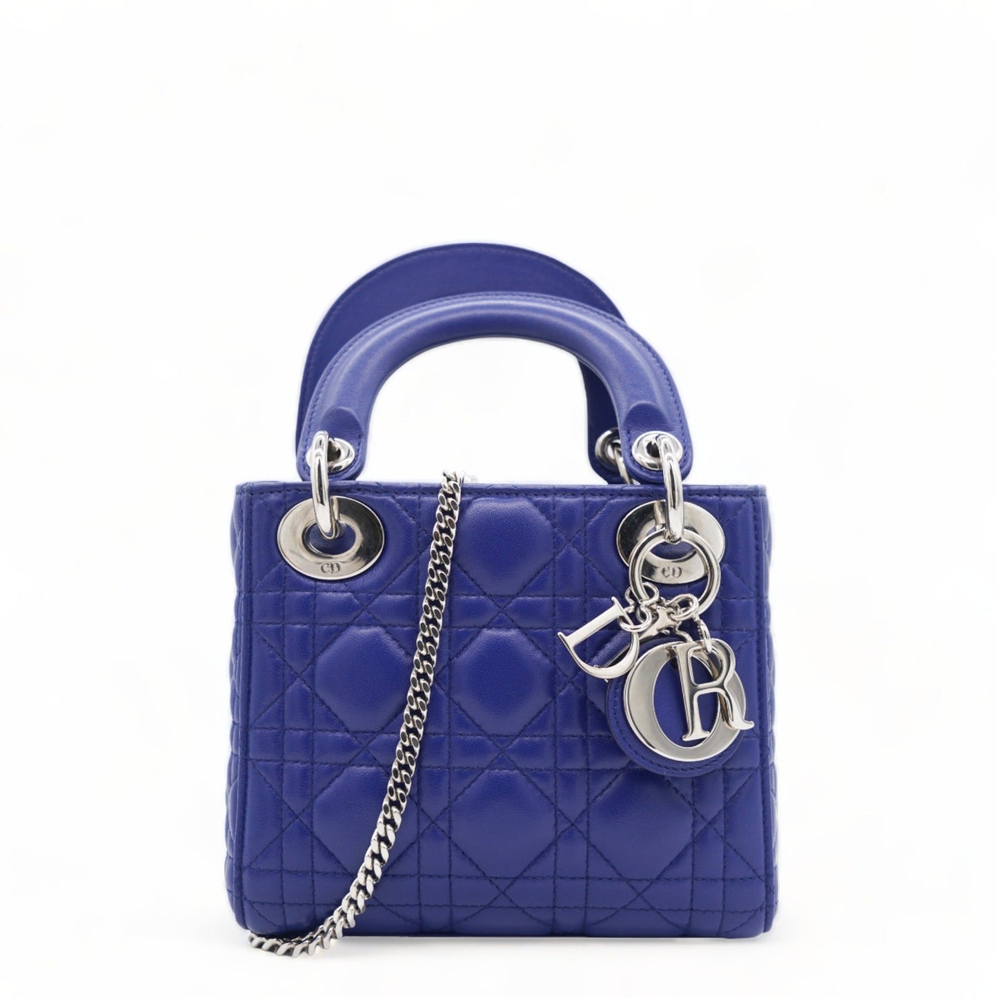 Dior Mini Lady Dior Blue Lambskin