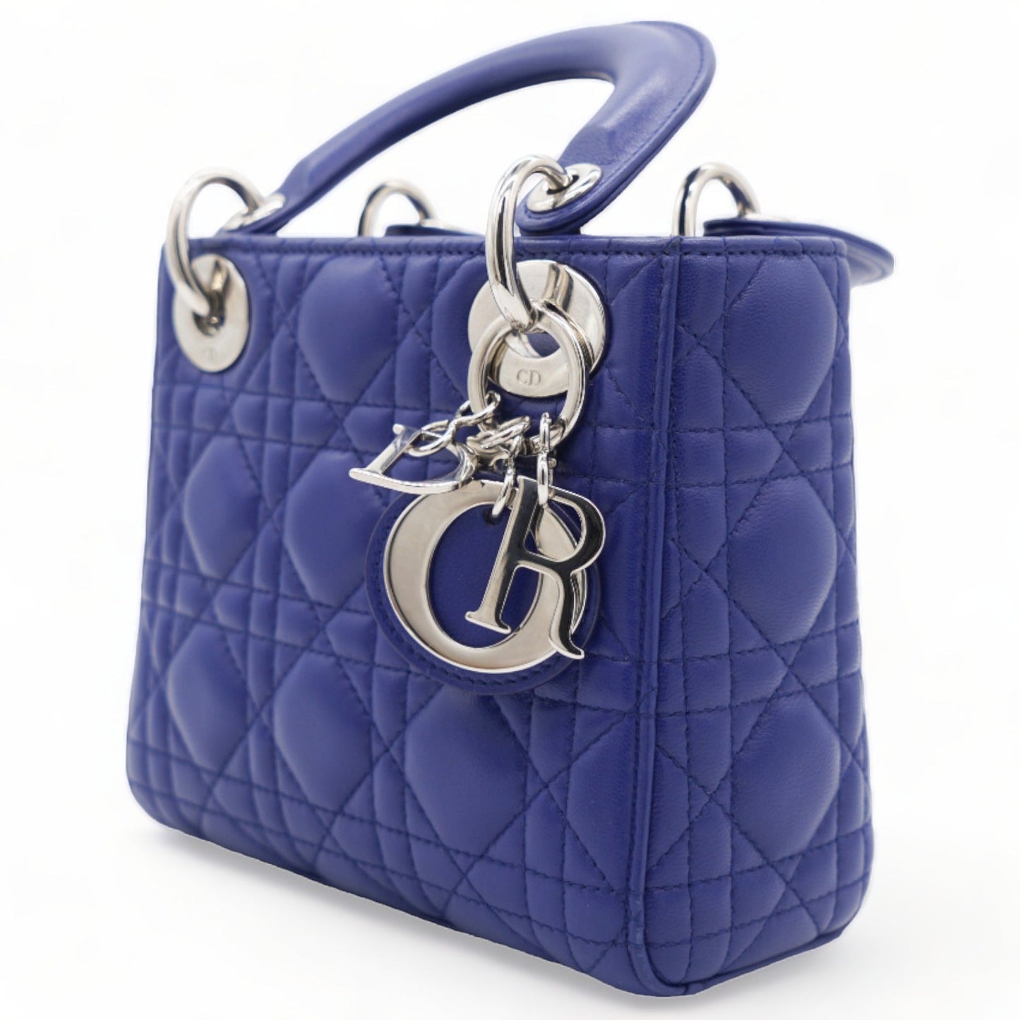 Dior Mini Lady Dior Blue Lambskin