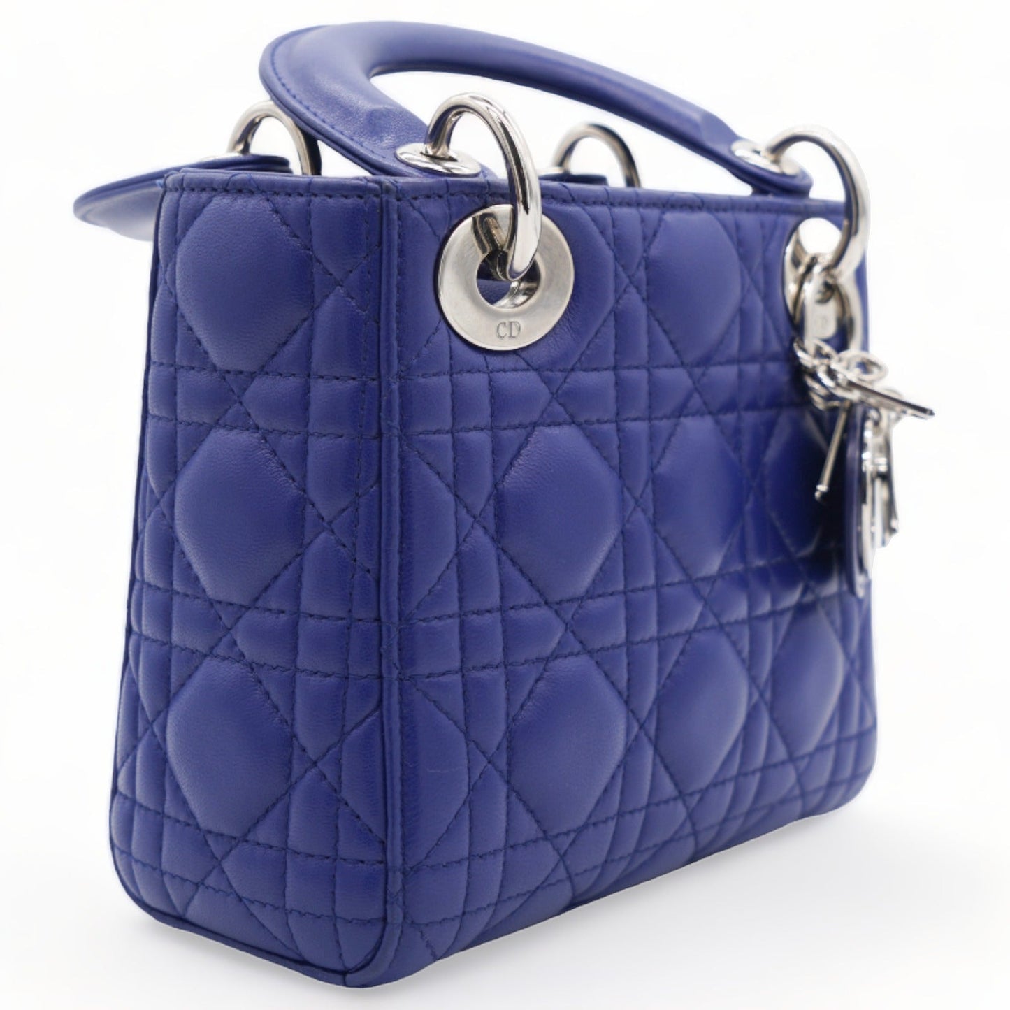 Dior Mini Lady Dior Blue Lambskin