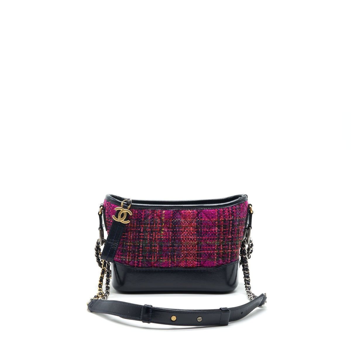 CHANEL TWEED SMALL GABRILLE HOBO BAG MULTICOLORED