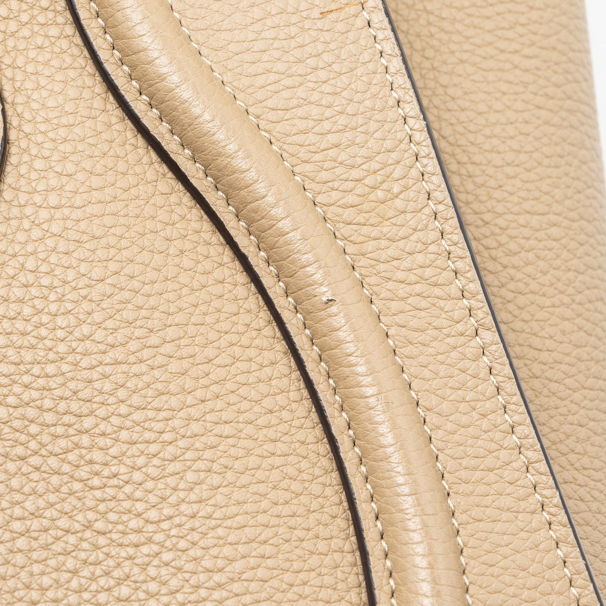 Celine micro luggage bag calfskin dune SHW