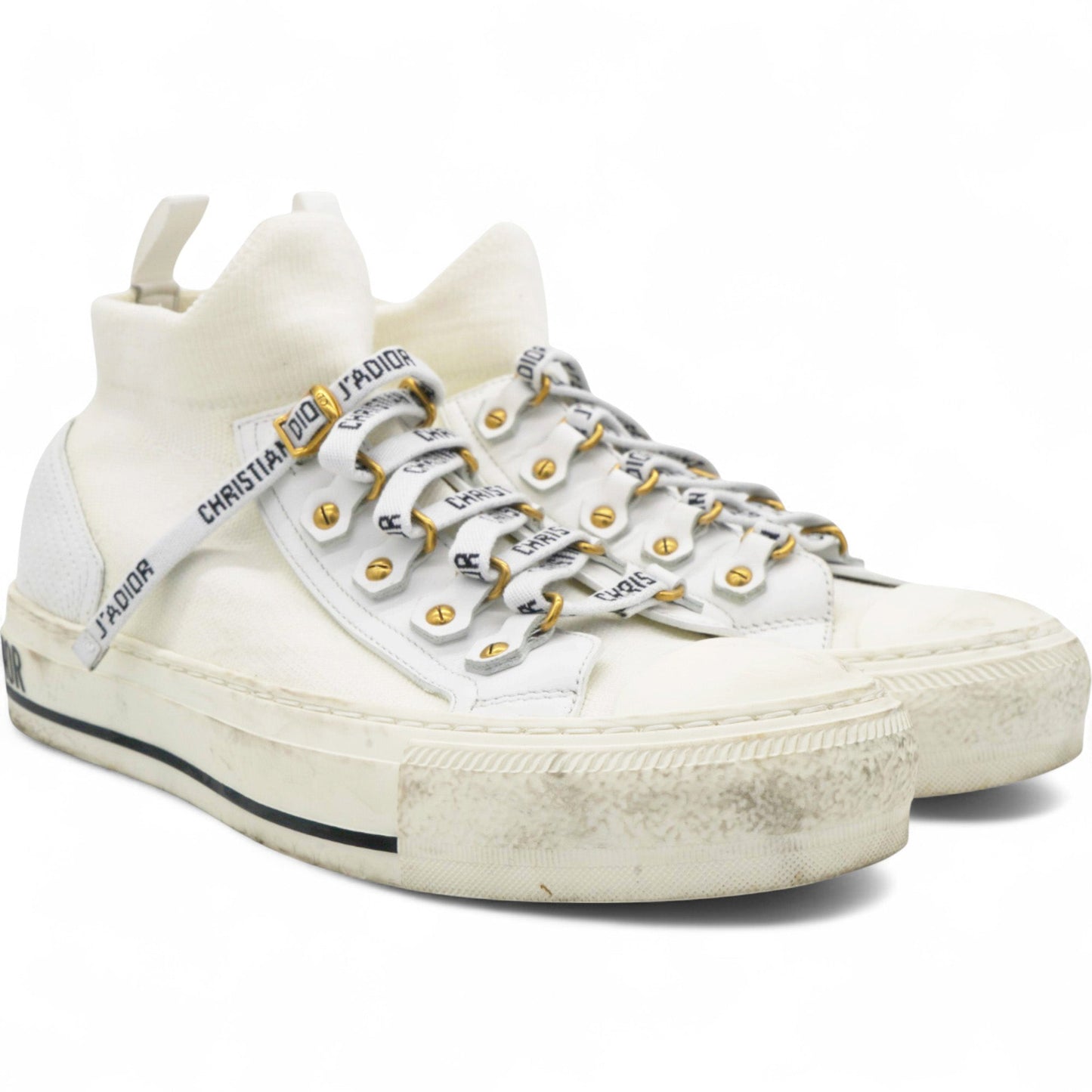 Dior Technical Knit Womens Walk'N'Dior High Top Sneakers Size36.5