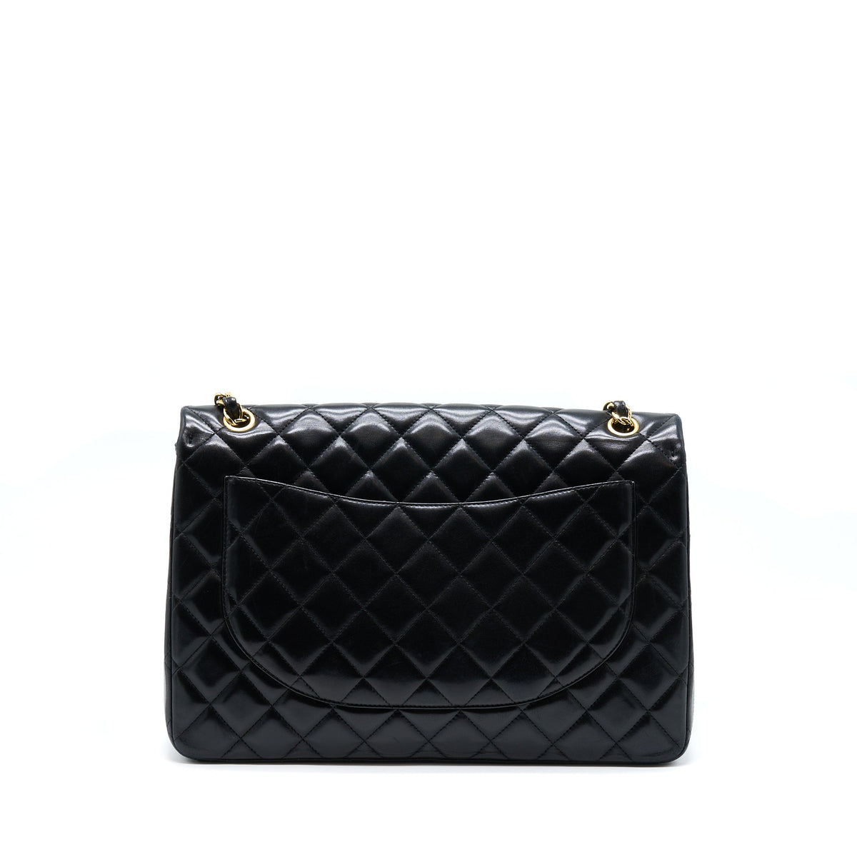 Chanel Maxi Classic Flap Bag Lambskin Black GHW