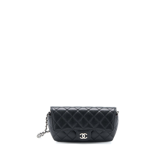 Chanel Flap Glasses Case with Chain Caviar Black SHW