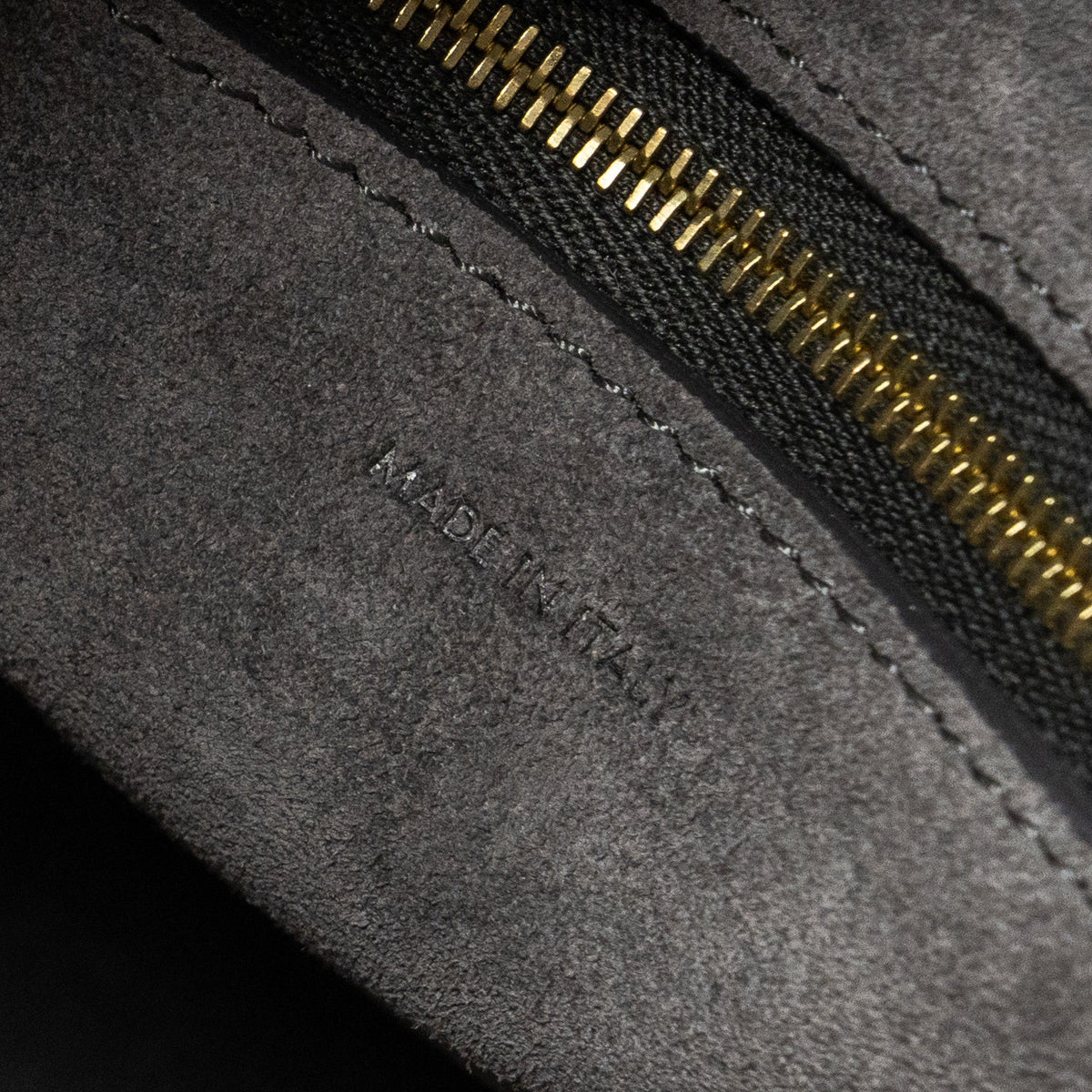 Celine Sangle Bucket Grained Calfskin Grey GHW