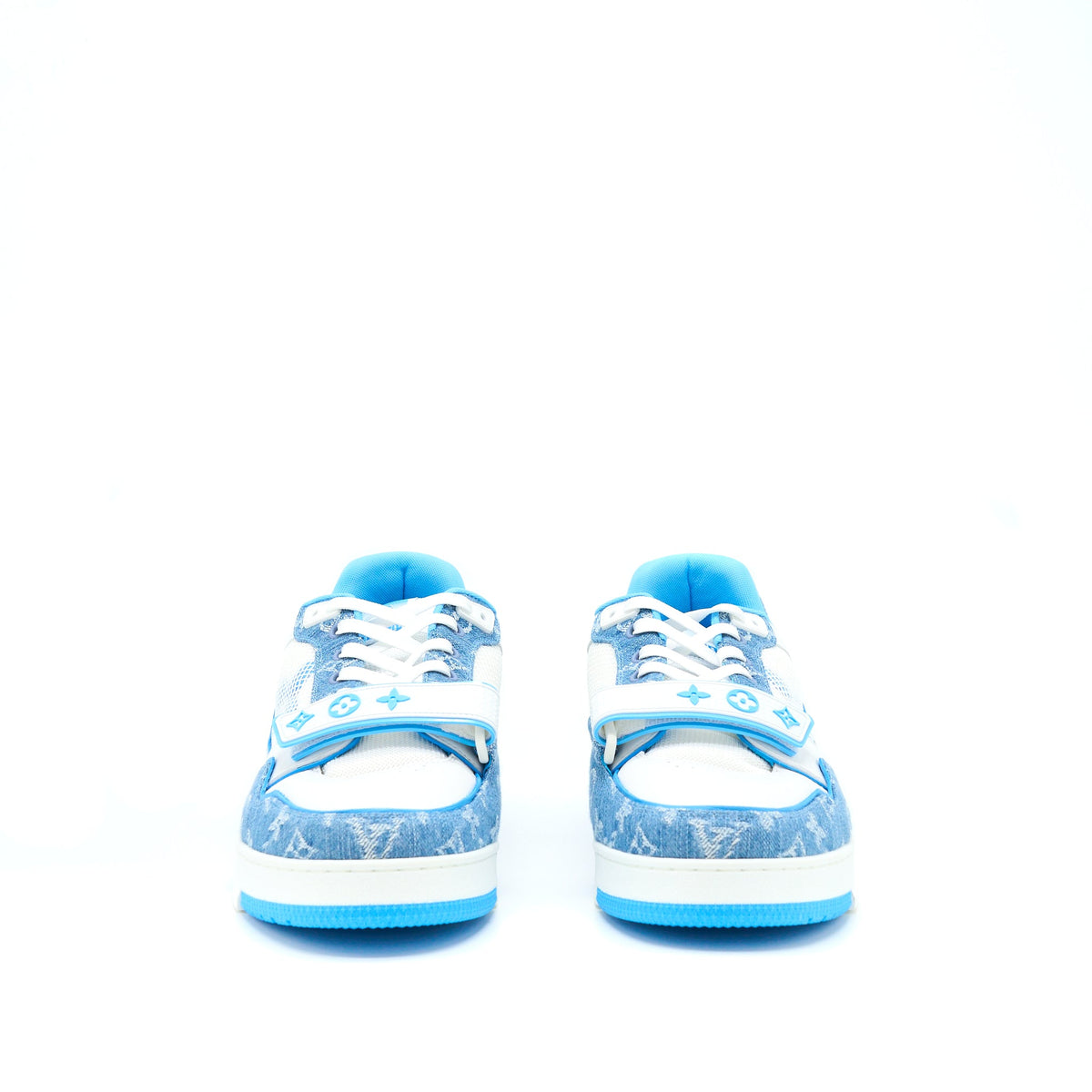 Louis Vuitton Size 10 Trainer Limited Edition Denim Light Blue