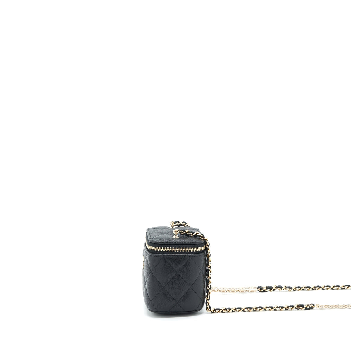 Chanel Mini Vanity With Chain Caviar Black LGHW