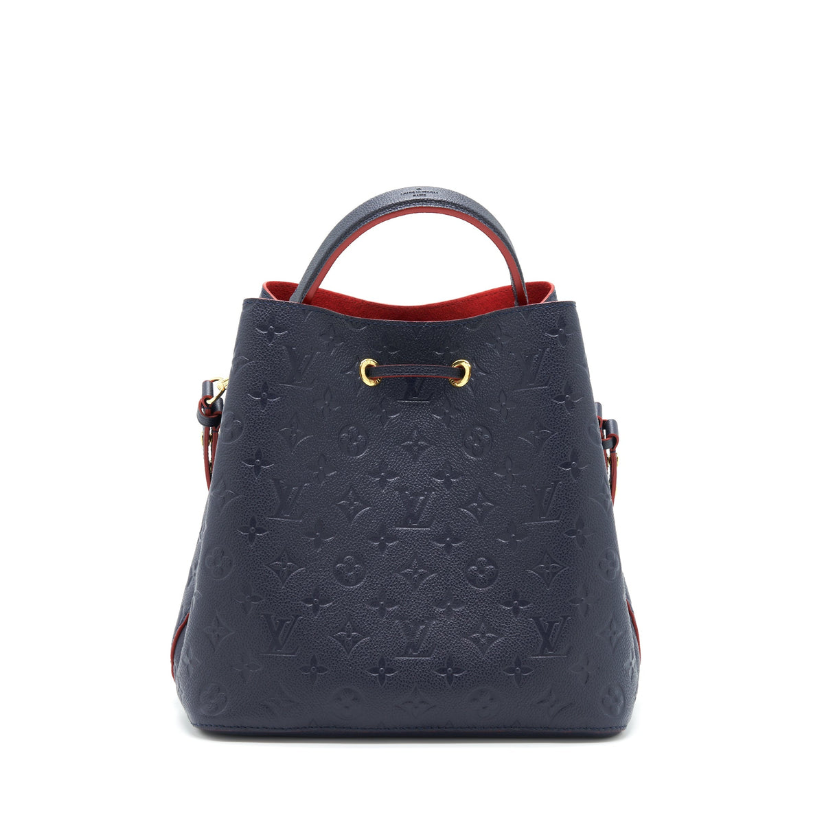 Louis Vuitton Neonoe Monogram Empreinte Marine Rouge GHW