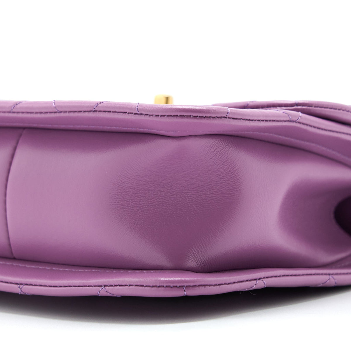 Chanel Square Flap Bag Lambskin Light Purple Brushed GHW
