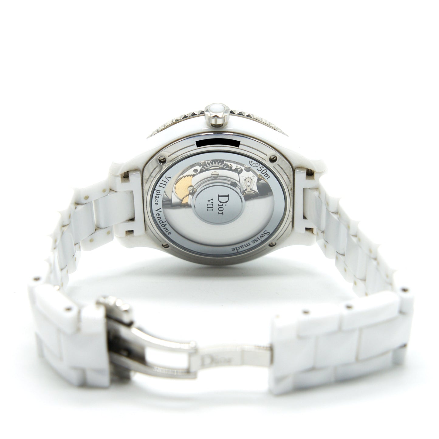 Christian Dior VIII White Dial Automatic Diamonds Circle Watch CD1245E3C003