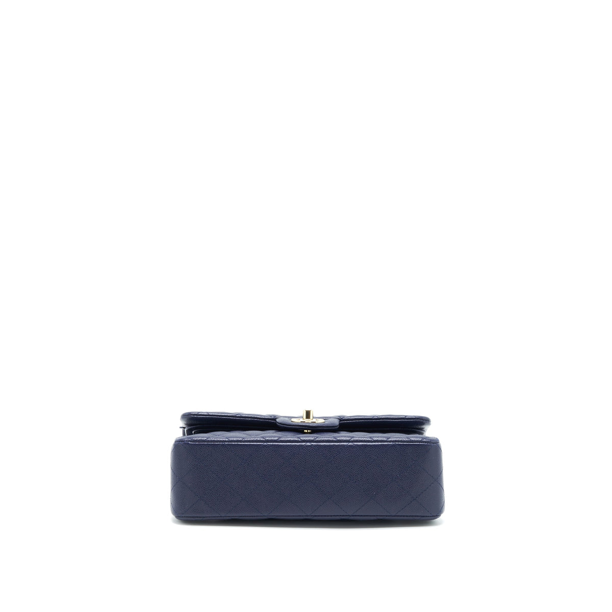 Chanel Small Classic Flap Bag Caviar Dark Blue LGHW