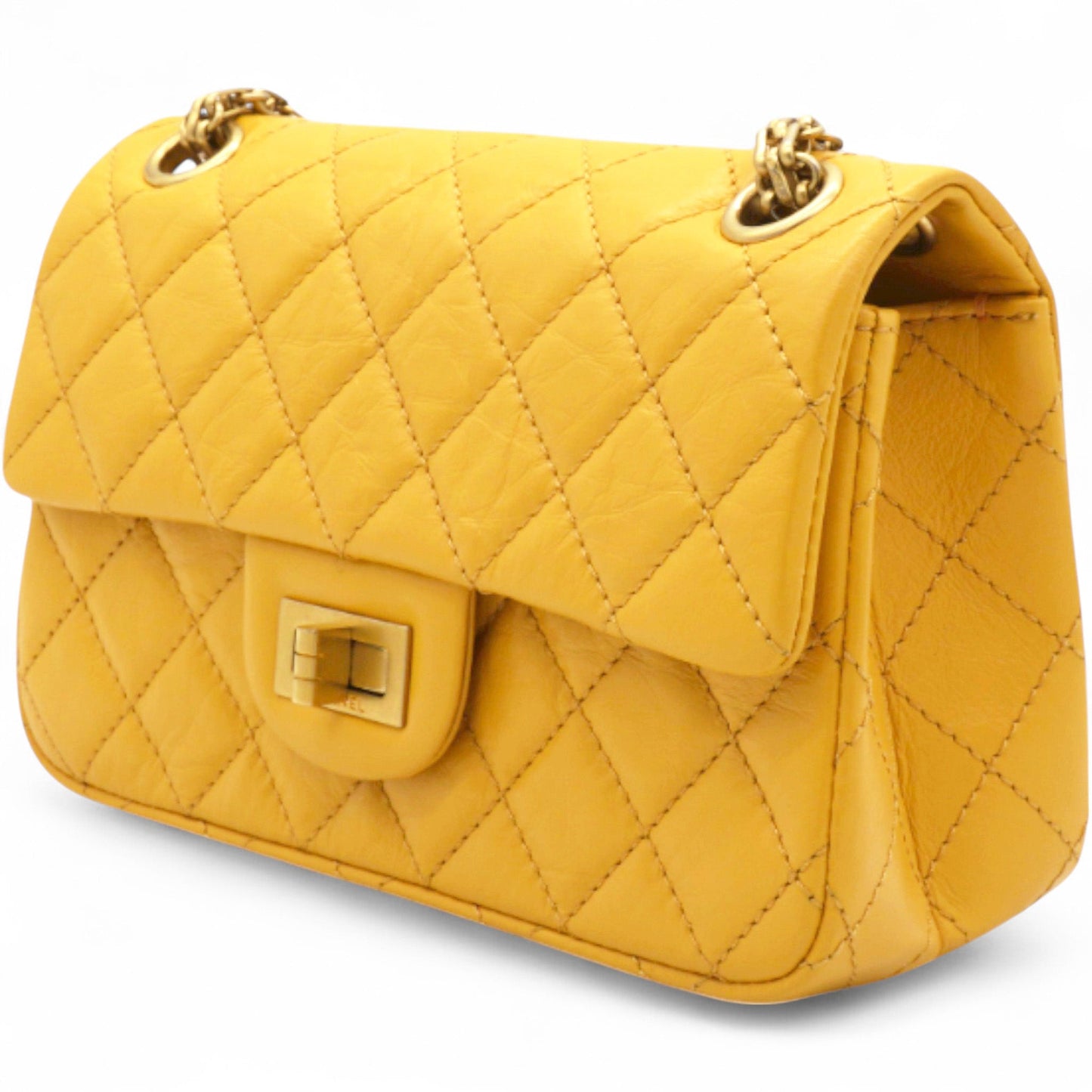 Chanel 2.55 Reissue Mini Flap Yellow Microchip