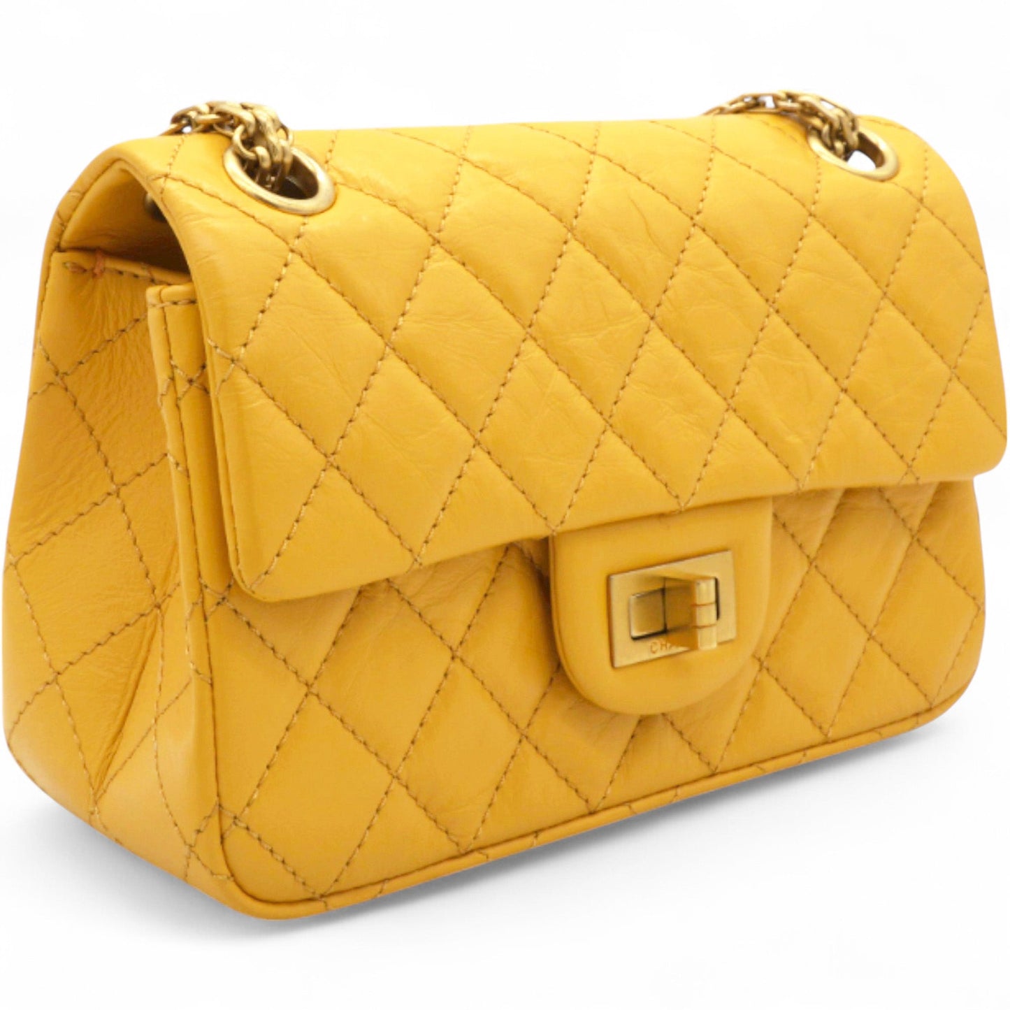 Chanel 2.55 Reissue Mini Flap Yellow Microchip