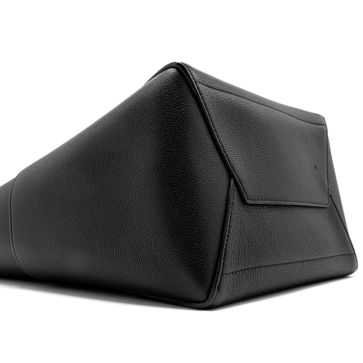 Celine Sangle Bucket Bag Grained Calfskin Black GHW