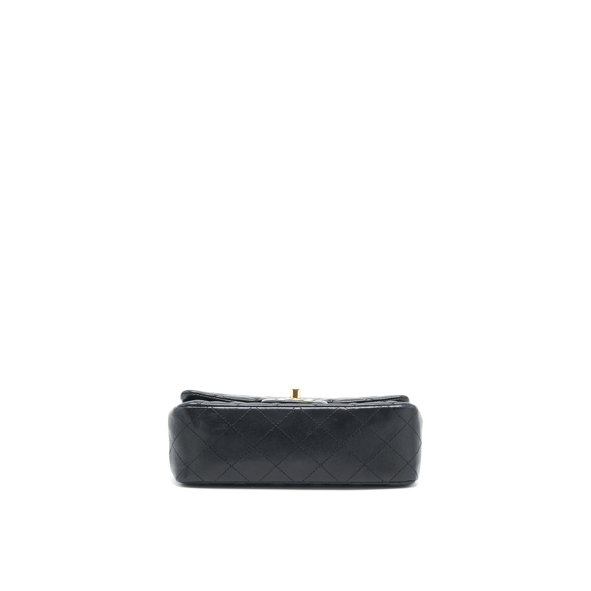 Chanel Mini Rectangular Flap Bag Lambskin Black GHW