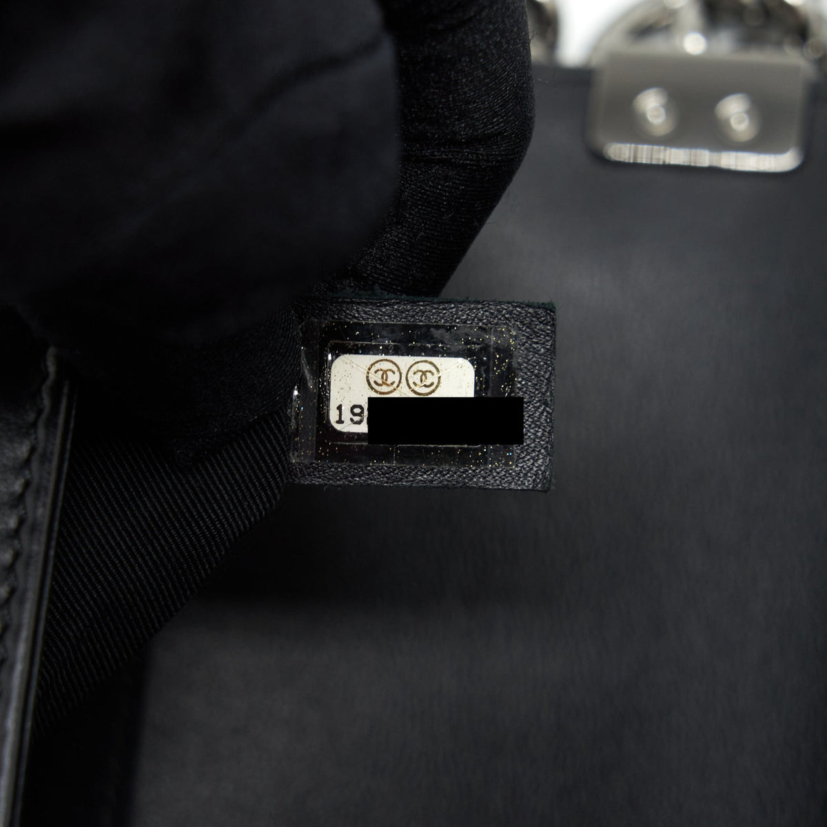Chanel Medium Boy Bag Quilted And Chevron Calfskin Black SHW