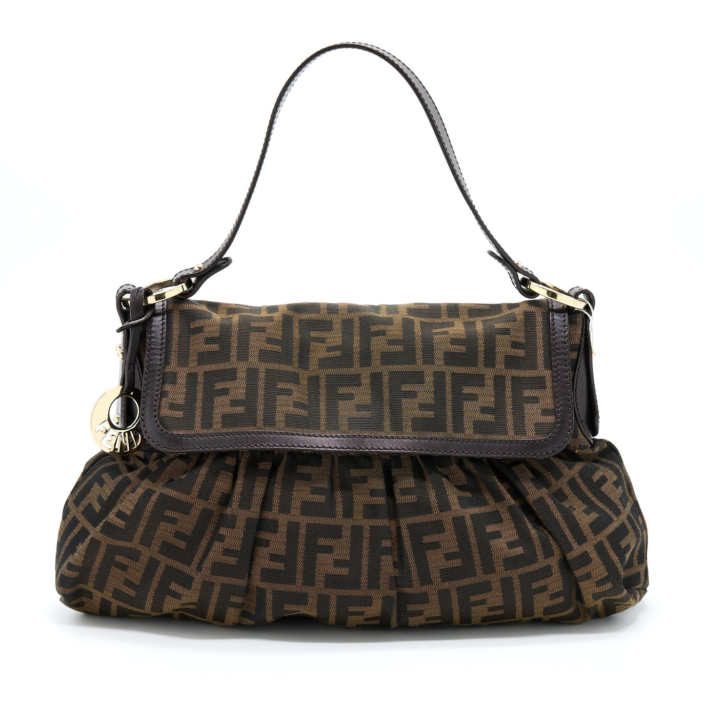 Fendi Zuuca Chef Flap Bag Canvas GHW