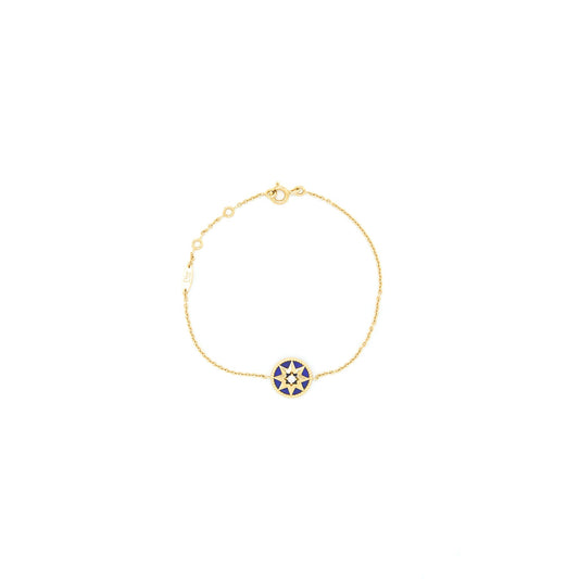 Dior Rose Des Vents Bracelet Yellow Gold Semi Precious Stone Diamond