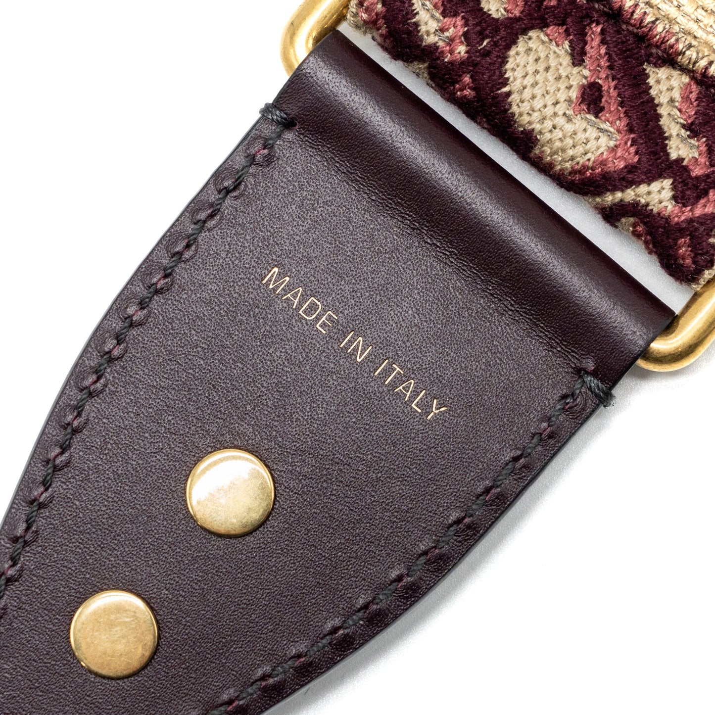 Dior Shoulder strap oblique canvas / calfskin red GHW