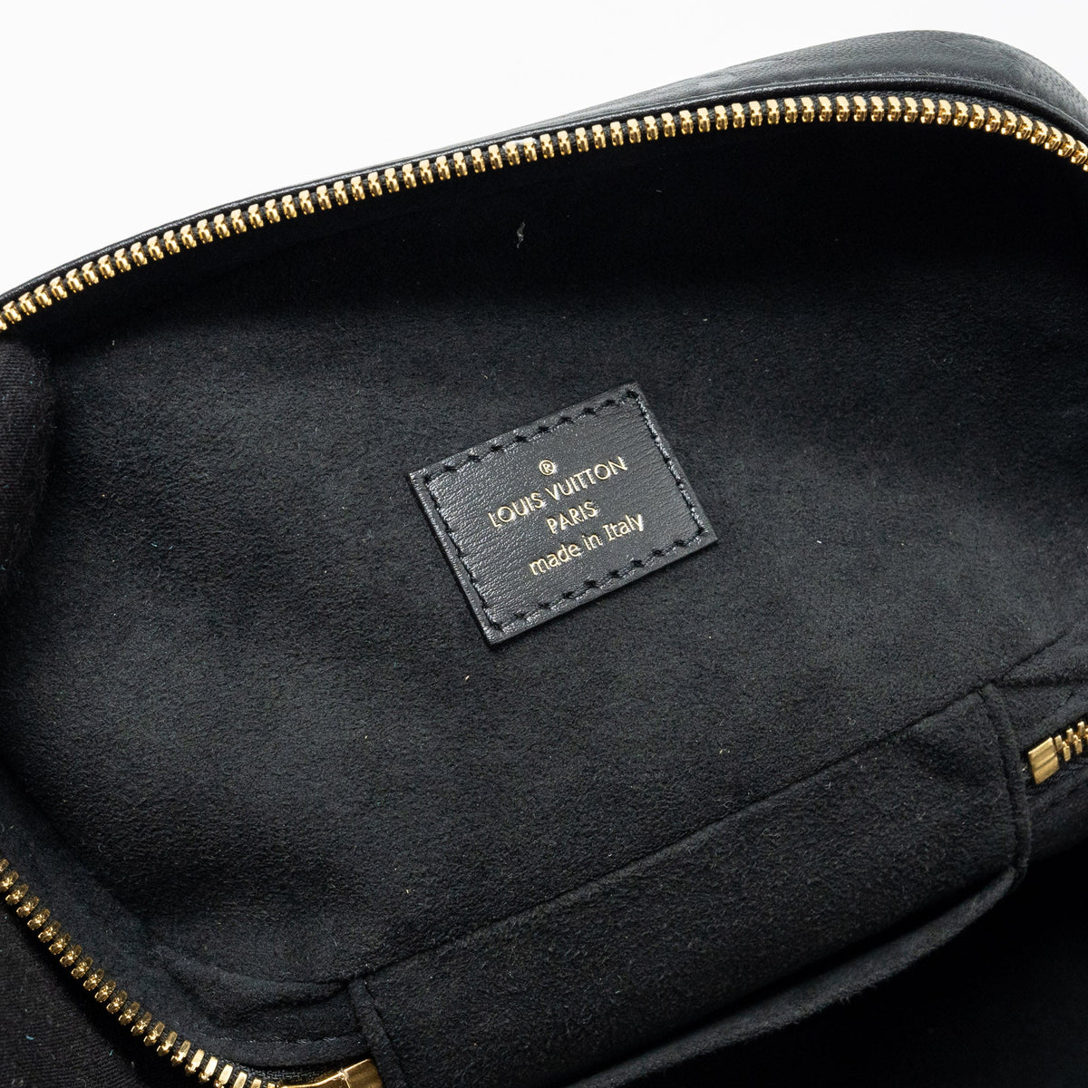 Louis Vuitton vanity case pm monogram lambskin black GHW